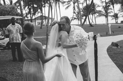 Father Gives Away the Bride Bahamas Photojournalism