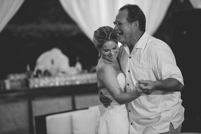 Father Daughter Dance at Destination Wedding in Bahamas