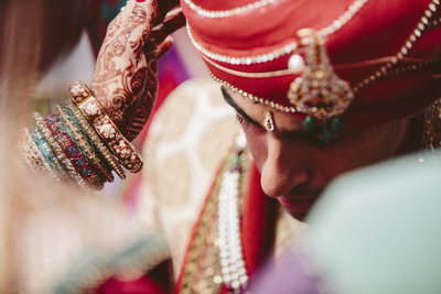 South Asian Wedding Details at Chateau Cocomar in Houston