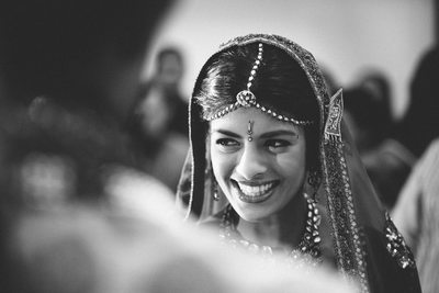 Glittering Indian Bride in Houston Wedding