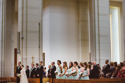 Dramatic Wedding at Co-Cathedral of the Sacred Heart