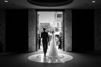 The Bride and Groom Emerge Fine Art Wedding Photography