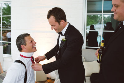 A Little Help with the Tie Houston Wedding Photographer