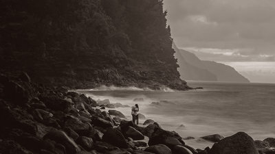 Honeymoon Photography Taken on Hanalei in Kauai