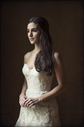 Elegant Bride Portrait at Memorial in Houston