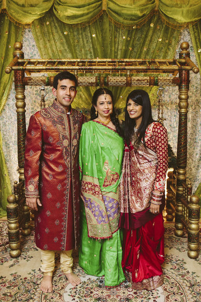 South Asian Wedding Family Portraiture in Houston