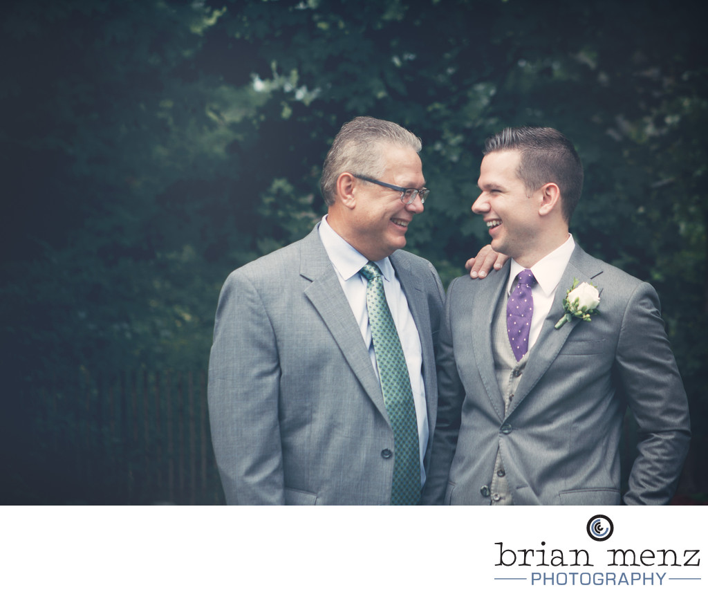 father and groom wedding day photography kalamazoo