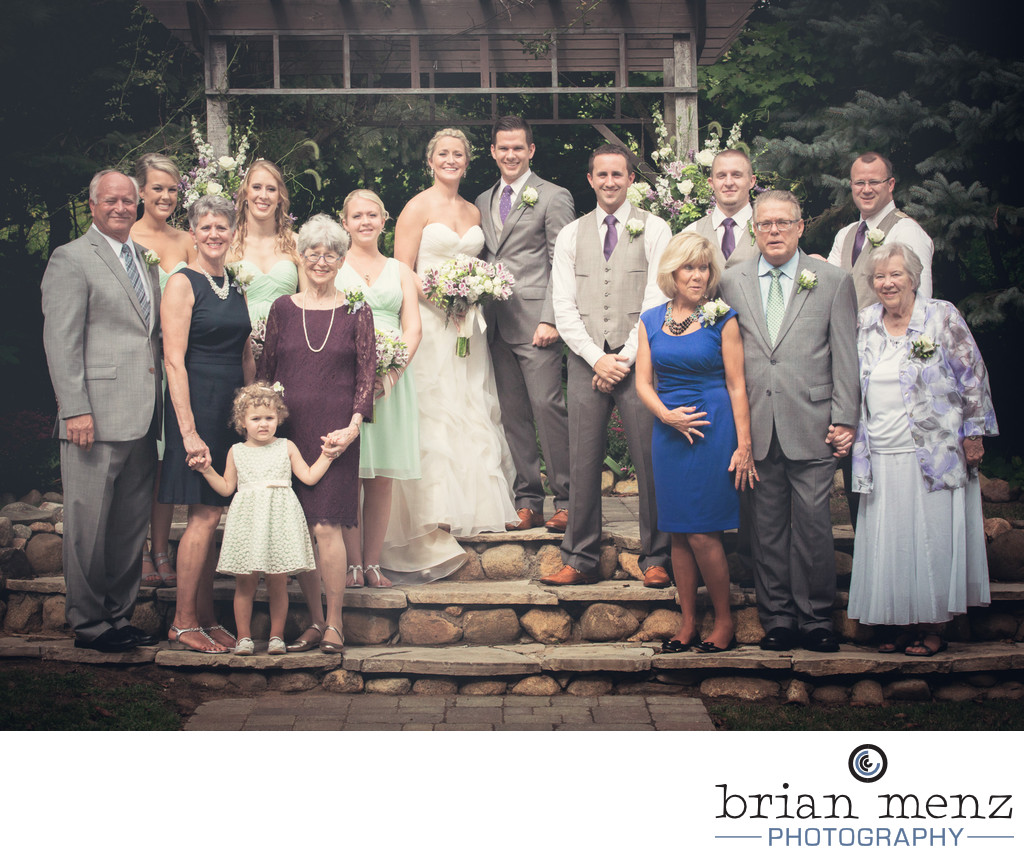 family formal mill creek barns wedding photography