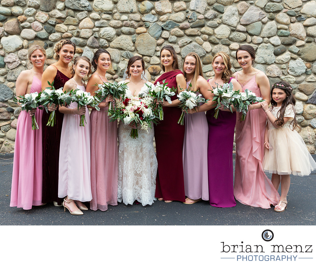 Lawton Community center Wedding Bridal Party