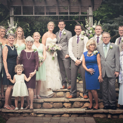 family formal mill creek barns wedding photography