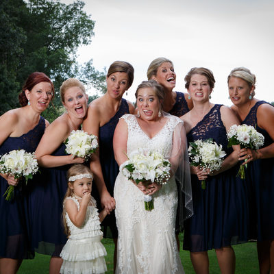 funny-faces-bridal-party-photo-kalamazoo-michigan-wedding