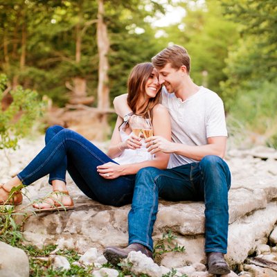 Engagement photography in Texas outdoors