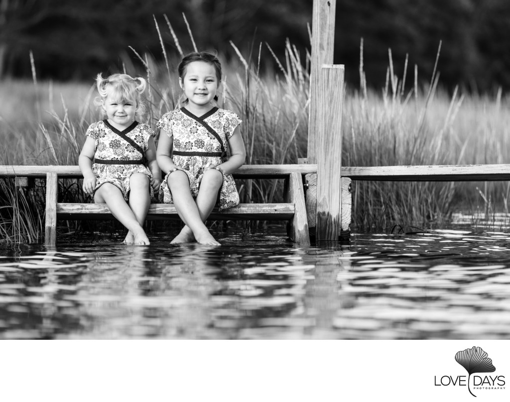 Adorable Sisters Cotuit Family Photography