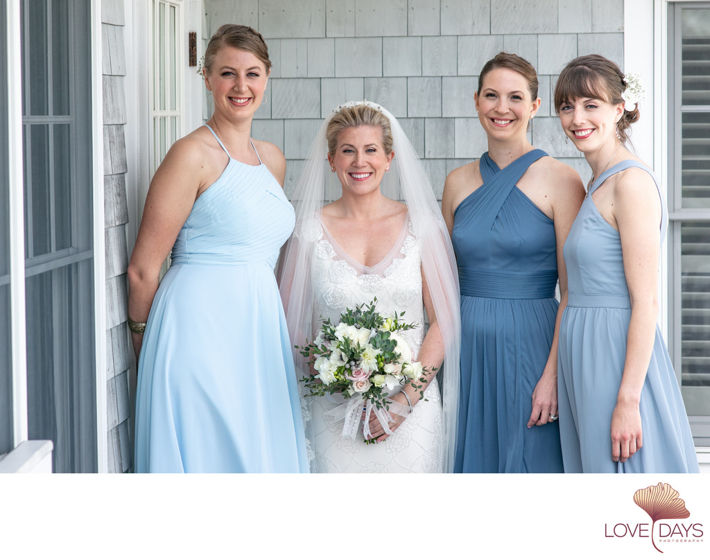 Meredith with her lovely bridesmaids