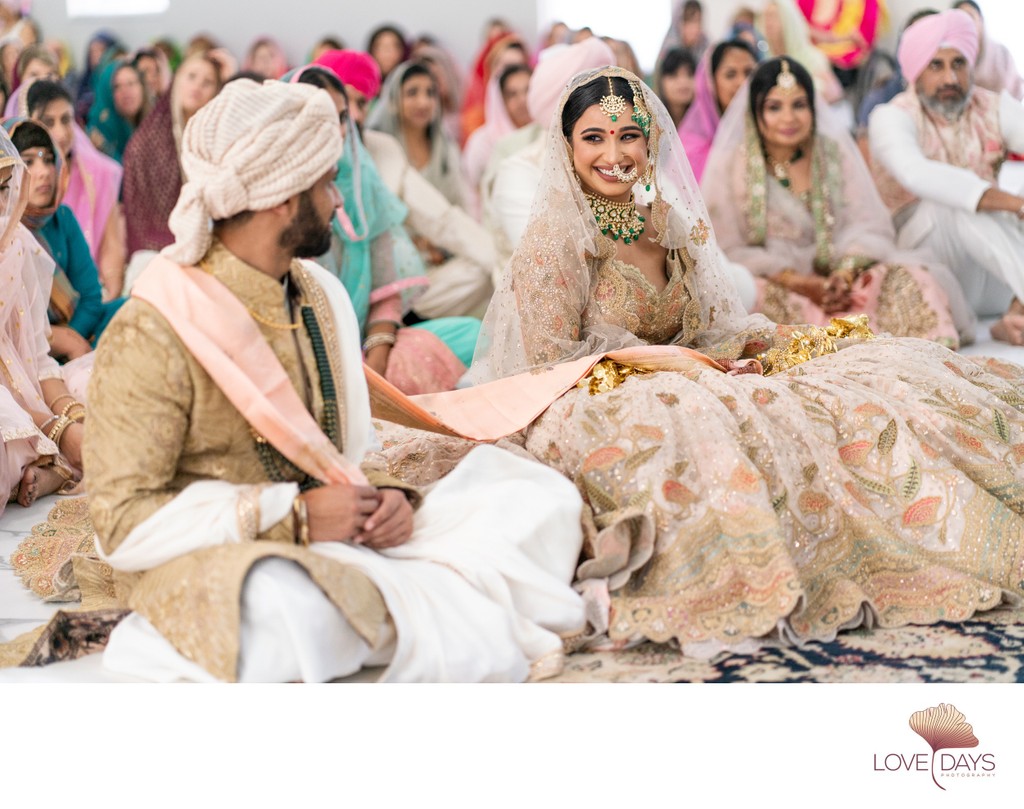 Sikh Bride and Groom during their FL Wedding