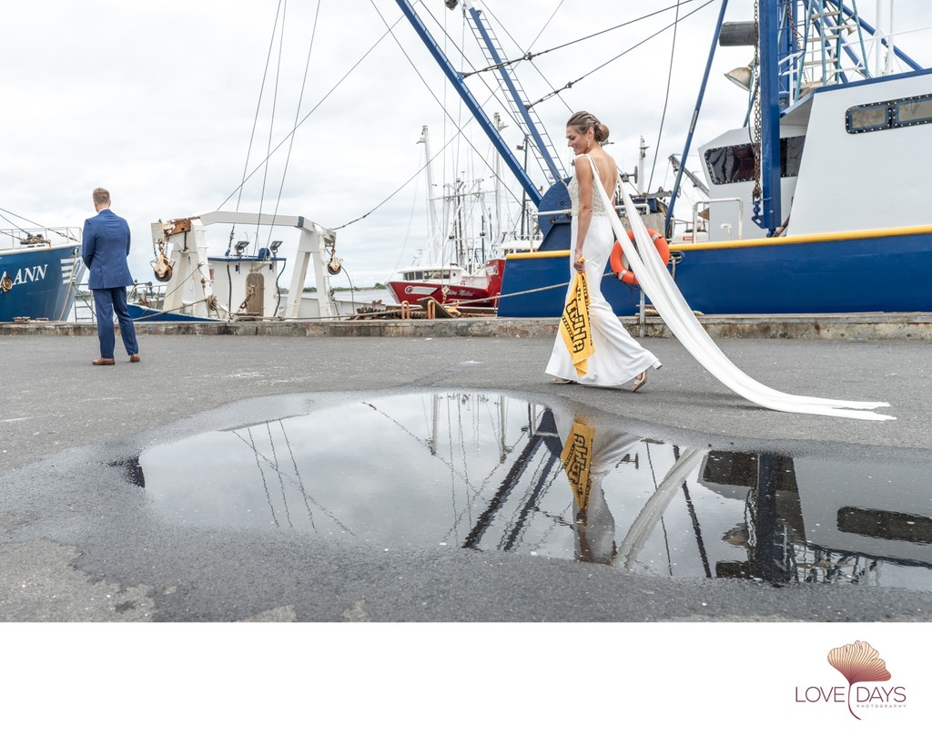 Whaling Museum Wedding First Look