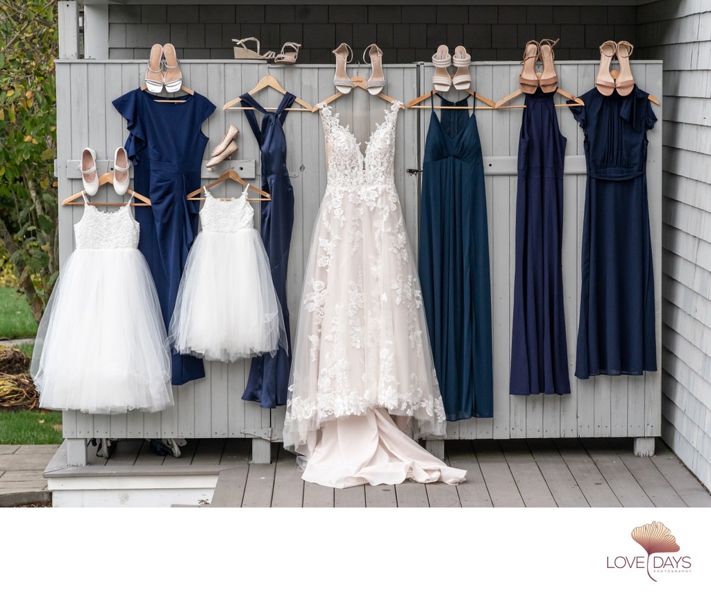 Caitlins Cape Cod Wedding Dress & Bridesmaids dresses