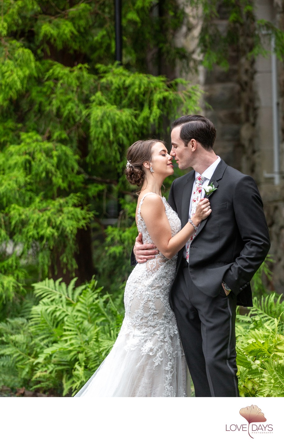 Blithewold Mansion Bride and Groom Photograph