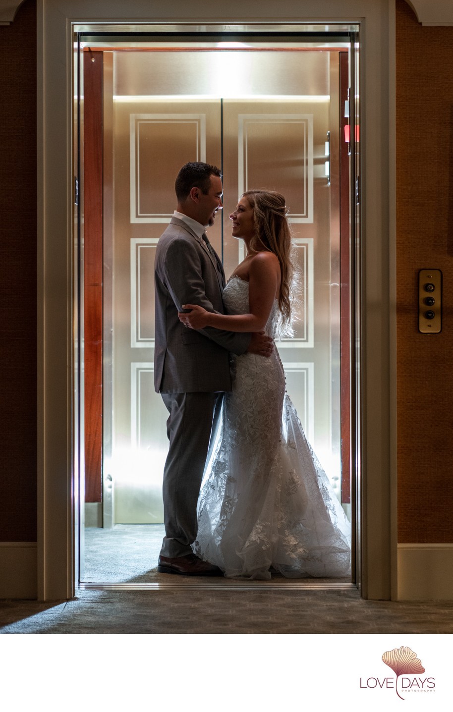 Dramatic Cape Wedding Portrait Elevator