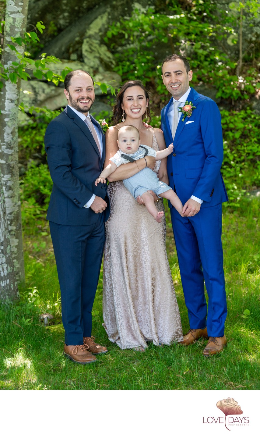 Saltwater Farm family wedding photos