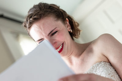 Wedding Card tears of joy