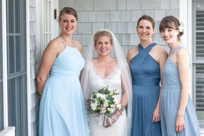 Meredith with her lovely bridesmaids