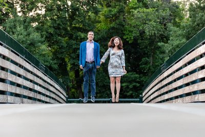 Watertown MA Engagement Session along the Charles River