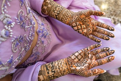 Incredible Henna painting for Indian bride