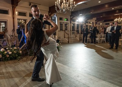First Dance dip at Wychmere