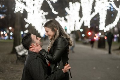 Commonwealth Ave Proposal during winter lights