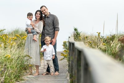 Torrey Beach Family Portrait on Boardwalk