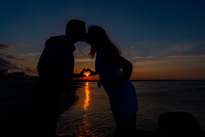 Dusk Engagement Photography in Sandwich, MA