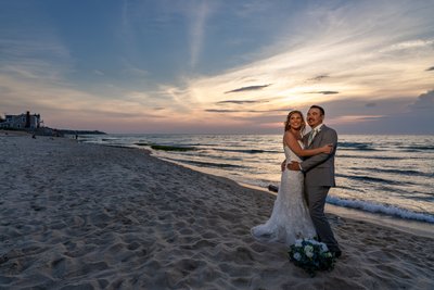 Oceans Edge Stunning Wedding Portrait