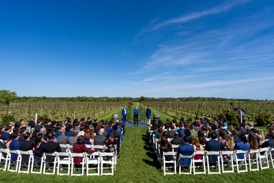Same Sex Wedding Ceremony Saltwater Farm
