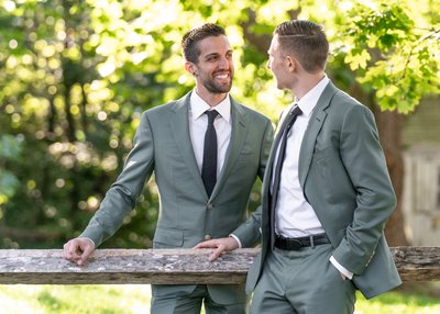 Gorgeous grooms together in Ptown