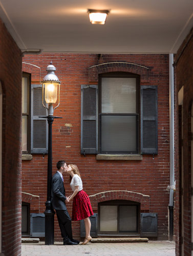 Charter Street first kiss during Boston Engagement