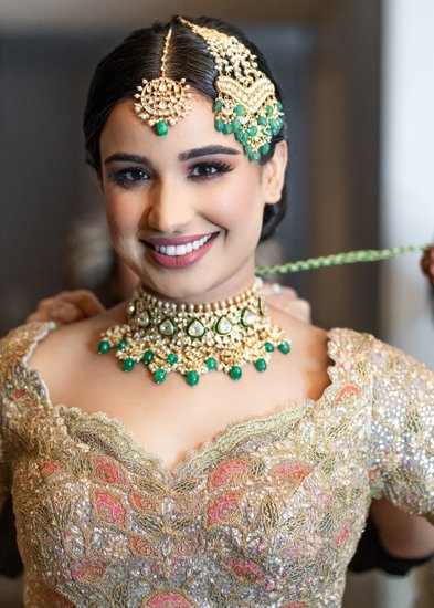 Orlando FL Indian Wedding bride getting ready
