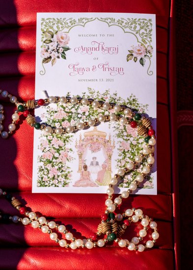 Florida Indian Wedding ceremony booklet
