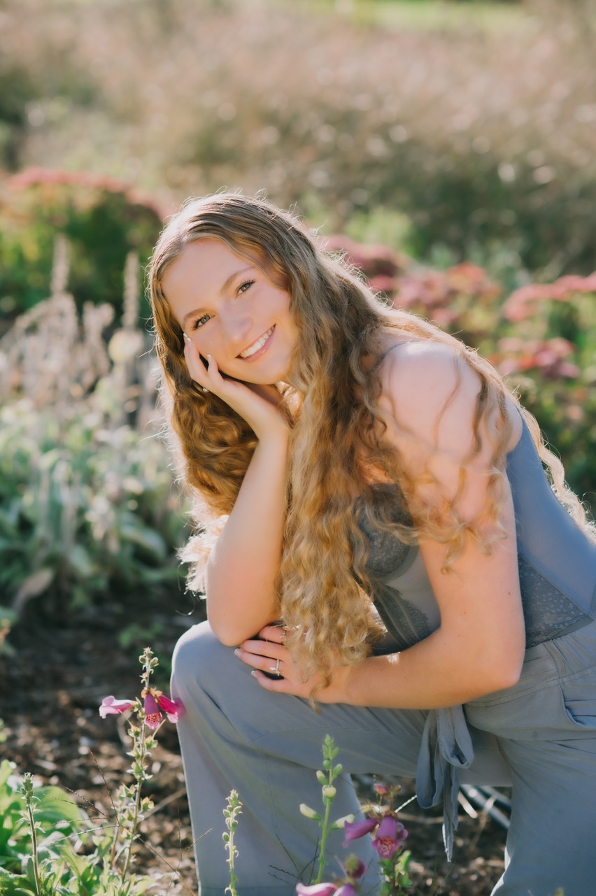 Falmouth HIgh School Senior Portraits at Little River Flower Farm