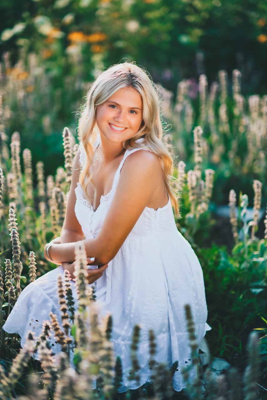 Maine Senior Photographer at Little River Flower Farm