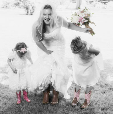 Bride in Boots