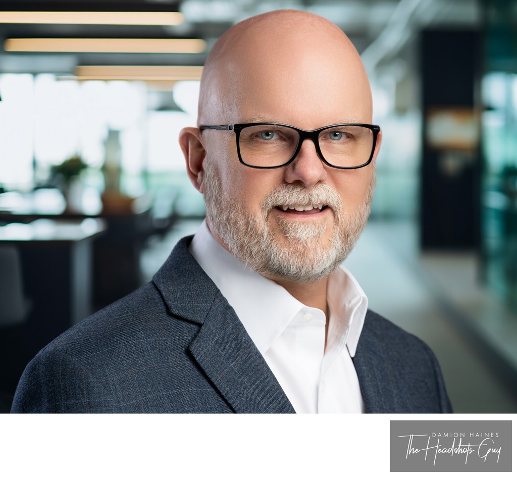 Executive Headshot for Men Confident Look