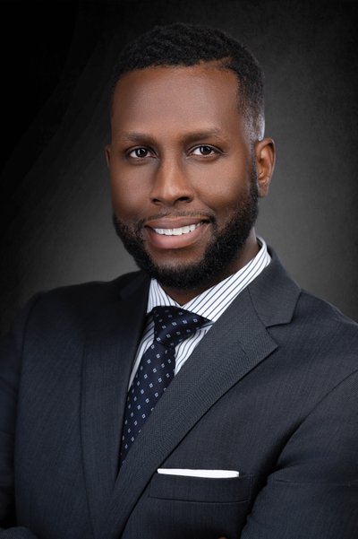 Men's Business Headshot Gray Background