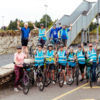 Group Photo of Cyclists for Westmeath Press