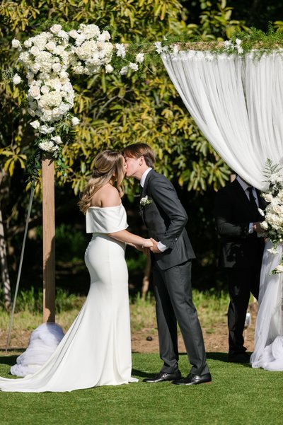 Couple Kissing at Rancho Guejito