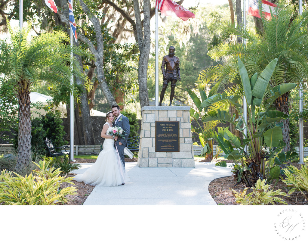 Newlyweds at the Fountain of Youth 