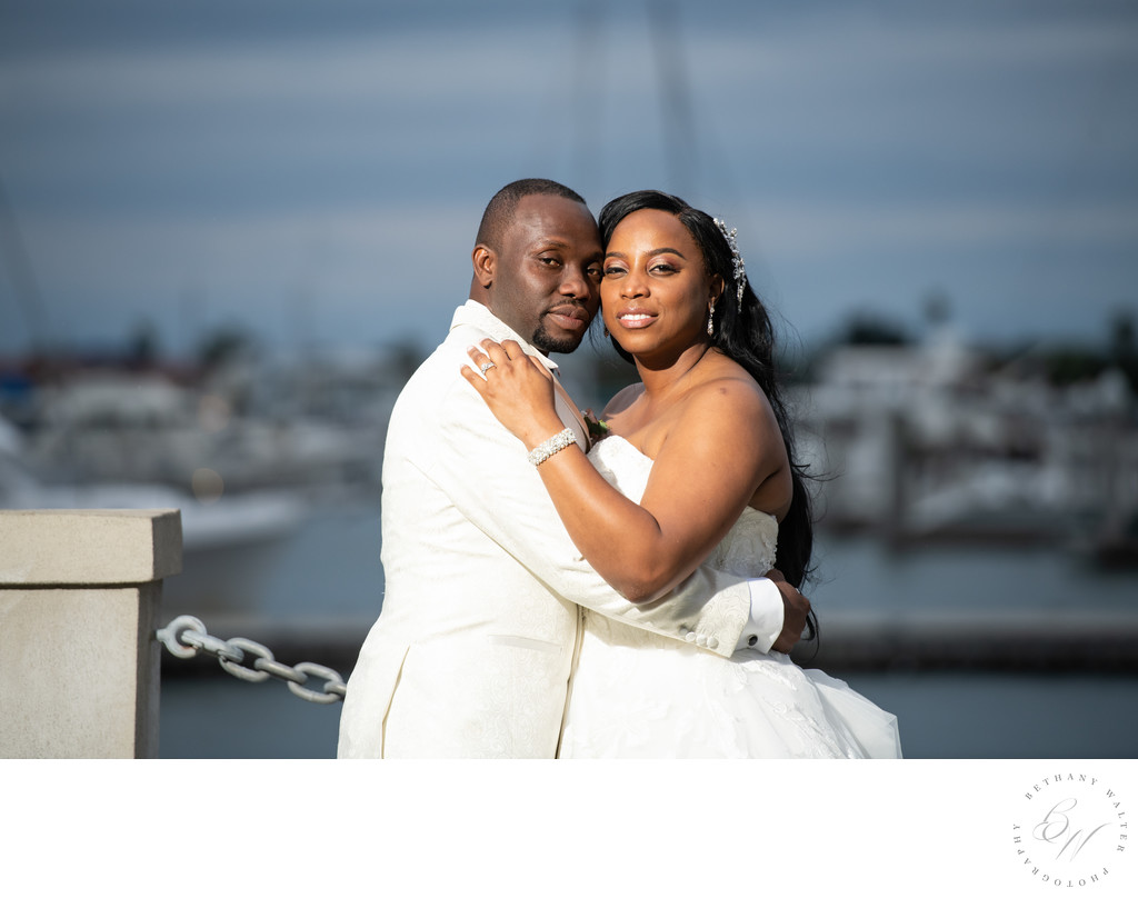 White Room Wedding Portraits by the Bay Front