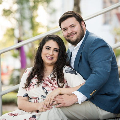 Engaged Couple for a San Marco Engagement Session