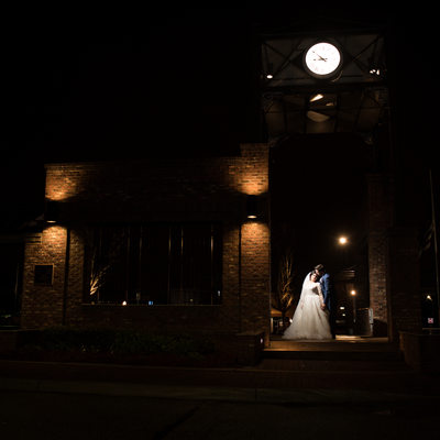 Couple After Their Wedding Reception in Dothan Alabama 