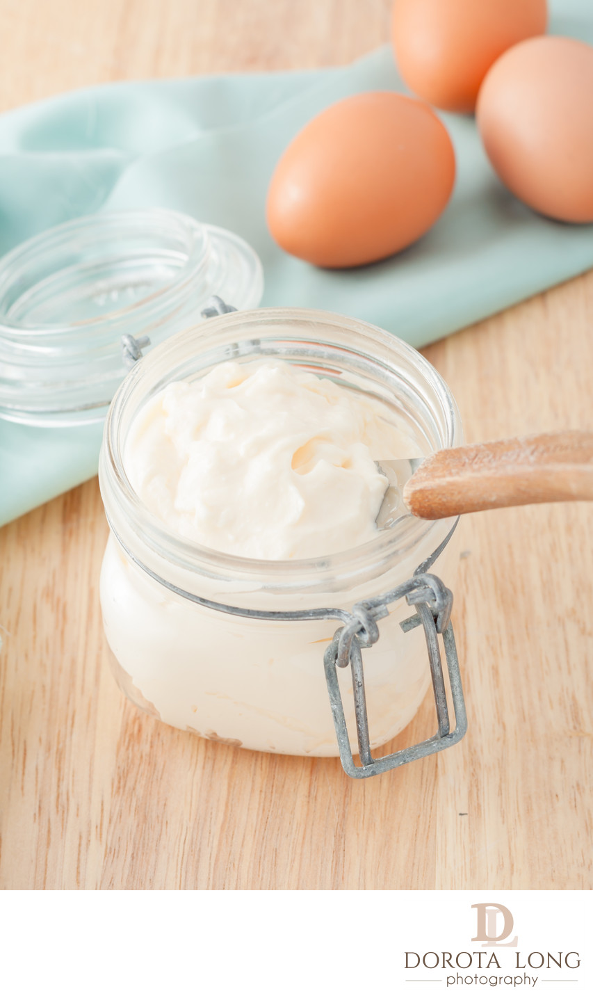 mayonnaise in glass jar